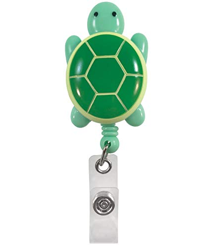 Retractable ID Lanyard Clip - Turtle