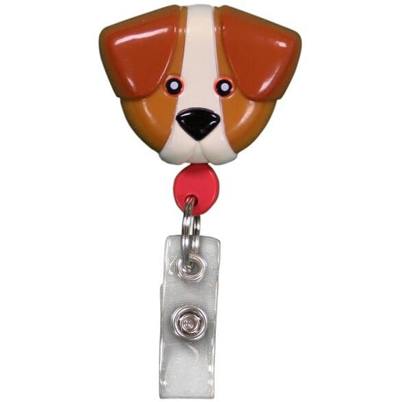 Pedia Pals Brown Dog Retractamal ID & Security Badge