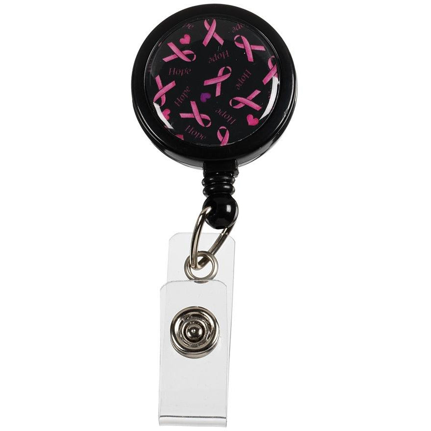 Retracteze Badge Holder - Pink Ribbons