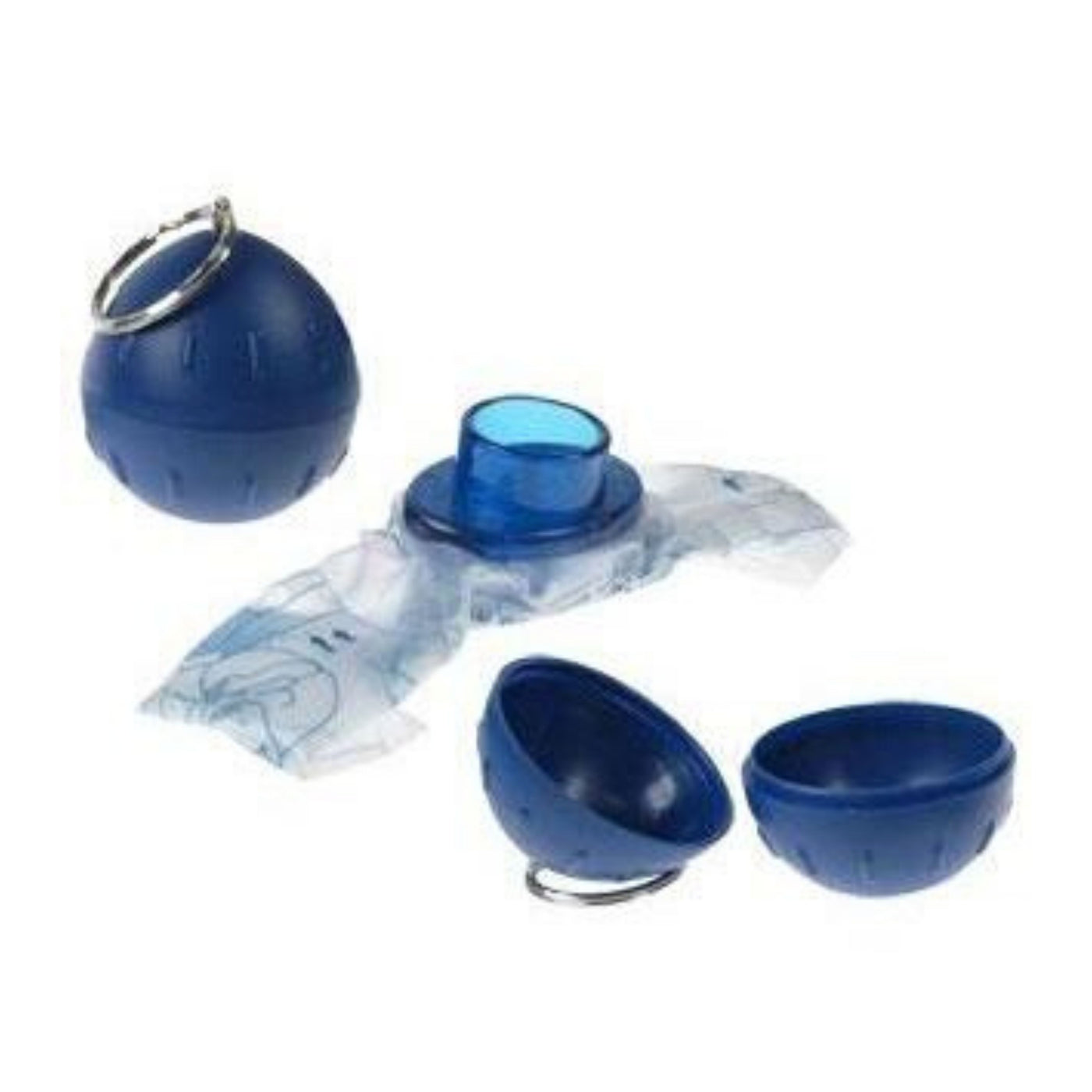 CPR Mask in Blue Ball Key Ring