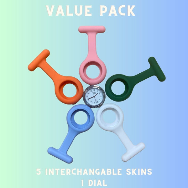 Value Pack 1 (orange, light blue, dark green, white, pink)