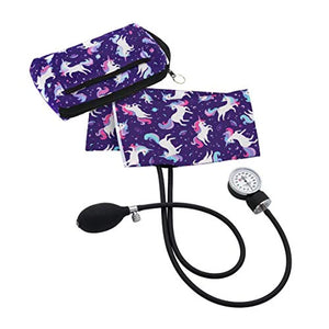 Premium Aneroid Sphyg + Case - Purple Unicorn