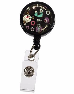 CLEARANCE - Lanyard Clip - Woodland Animals Black…
