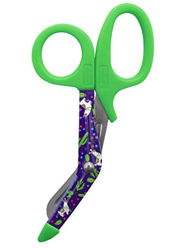 Green Handle Llama Utility Scissors
