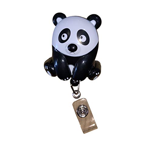 Panda Bear Retractable Badge Holder Funky Nurse