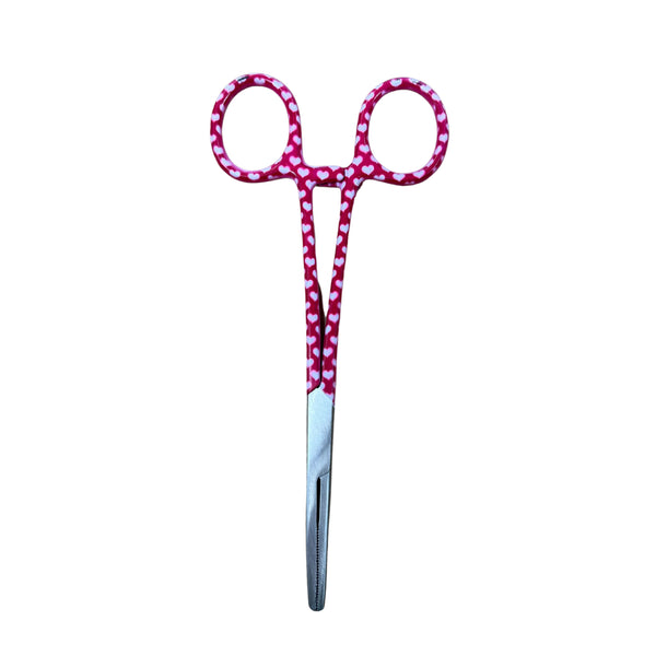 CLEARANCE - Pink & White Heart Forceps