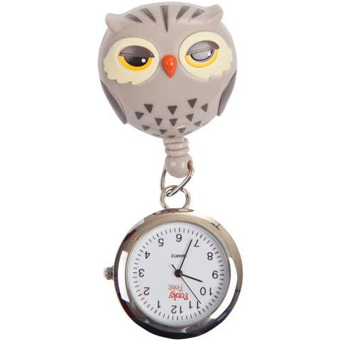 Owl Retractable Pull Reel with Watch