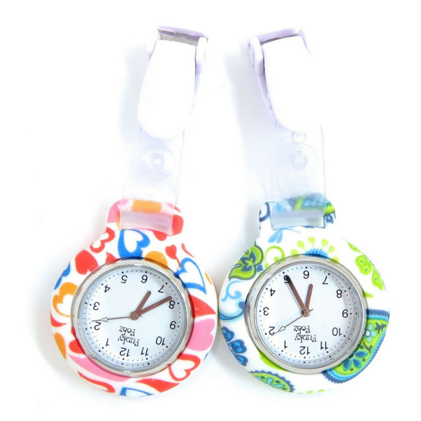 Patterned Silicone Clip Watch