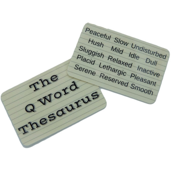 Q Word Thesaurus Pocket Card