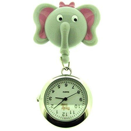 Elephant Retractable ID Reel with Watch