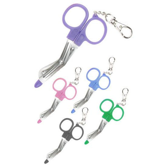 15 Pieces Folding Safety Scissors for Nurse Plastic Handle Mini