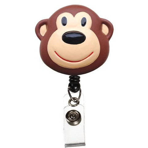 Monkey Retractable Pull Reel ID Badge Holder