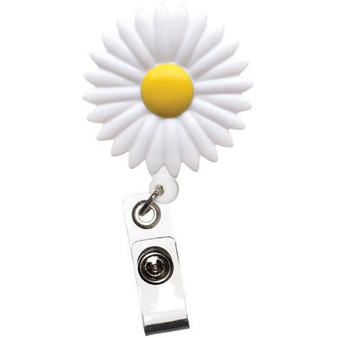 Daisy Flower Retractable Badge Reel 