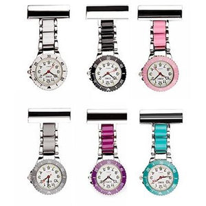 Two Tone Metal Nurse Fob Watch