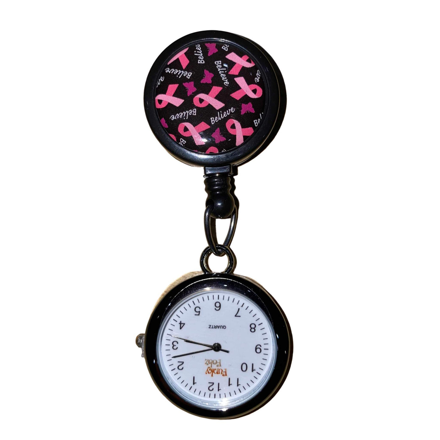 Pink Ribbons Pulley Retractable Watch