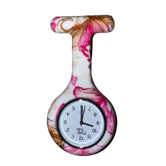 Autumn Silicone Flower Fob Watch