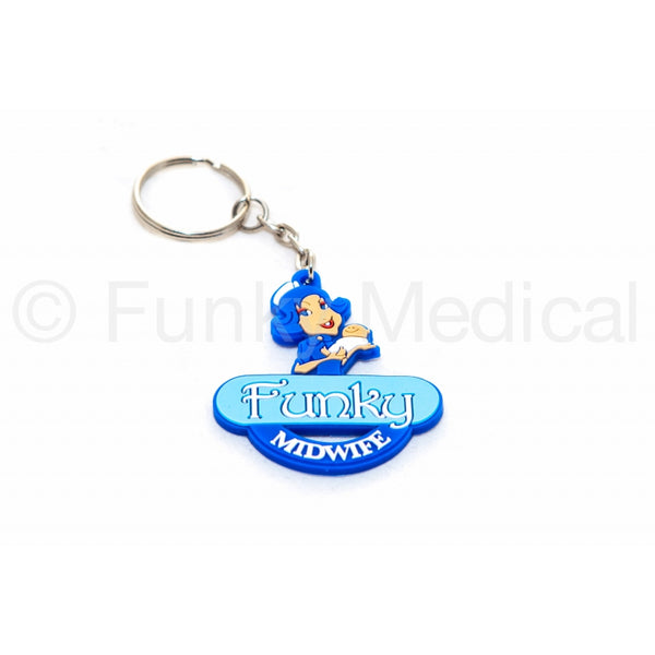 Funky Midwife Keyring