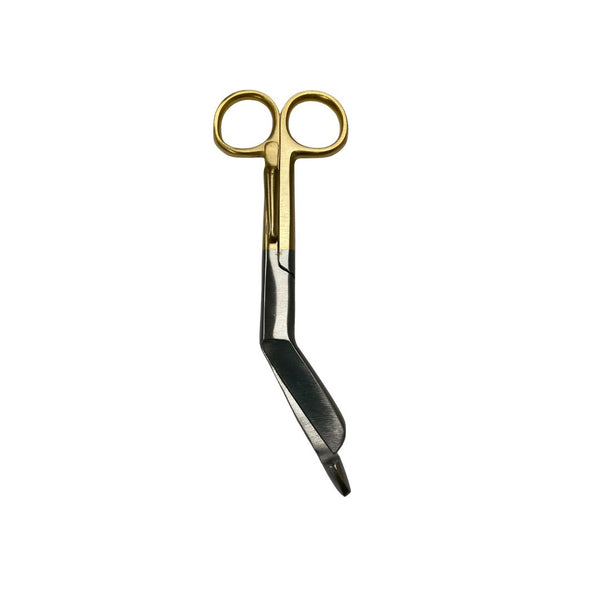 CLEARANCE - 5.5 Lister Bandage Scissors with Gold Coloured Handles