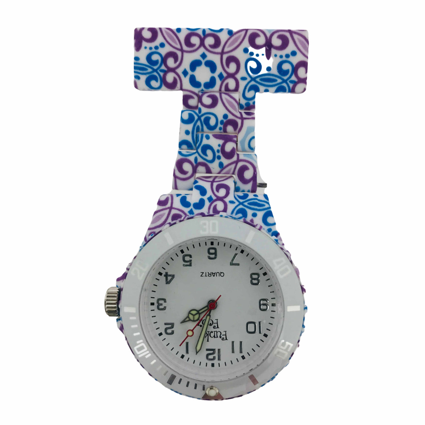 CLEARANCE Neon Paisley Fob Watch