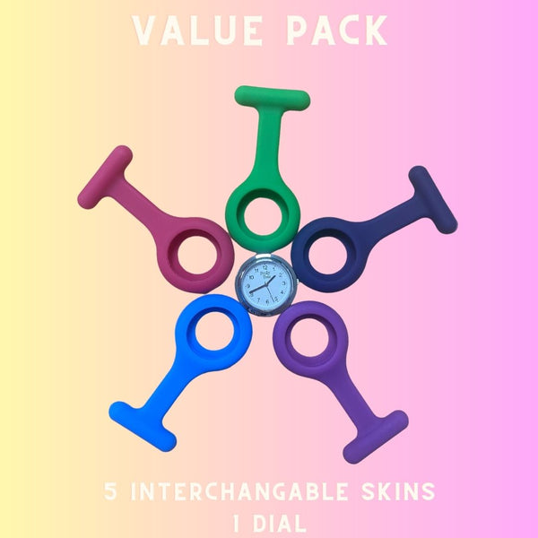 Value Pack 3 (green, indigo, purple, bright blue, dark pink)